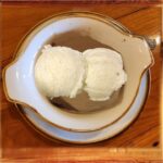 Vanilla Bean Ice Cream - Two hearty scoops of Vanilla Bean Ice Cream.